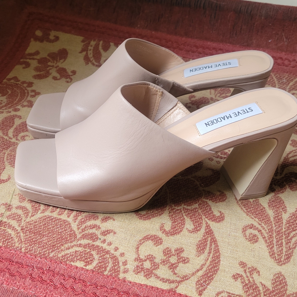 Steve Madden Women's Cream Mules